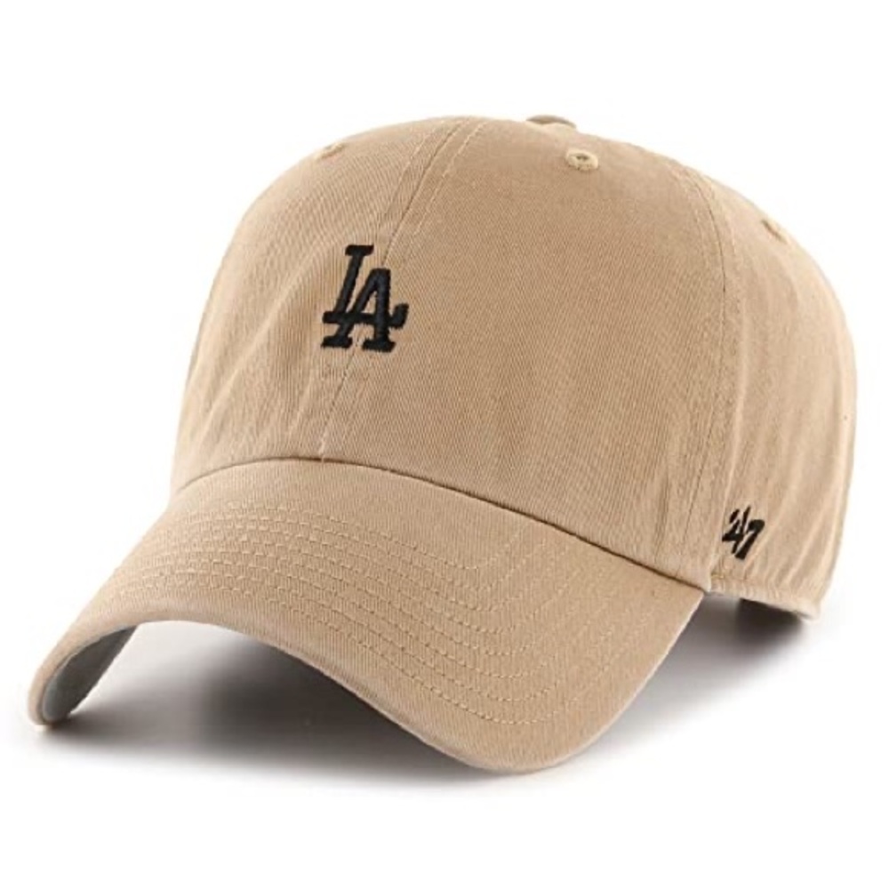 47 Brand Adjustable Cap – BASE RUNNER LA Dodgers khaki